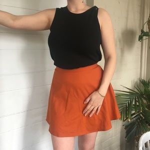 SOLD - Club Monaco - wool skater skirt